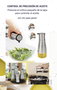 Quttin Set de 4 Dispensadores Inox con Soporte