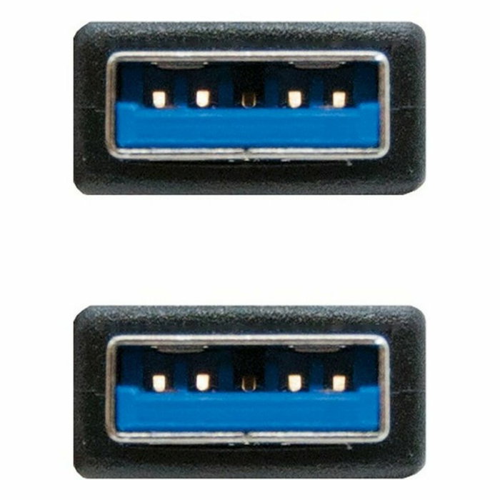 Nanocable Cable USB 3.2 Gen 1 de 2 m, USB A a USB A, Negro