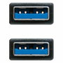 Nanocable Cable USB 3.2 Gen 1 de 2 m, USB A a USB A, Negro