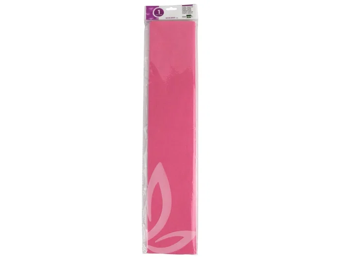 Liderpapel Papel Crespón Rosa 50 cm x 2.5 m 34 g/m²