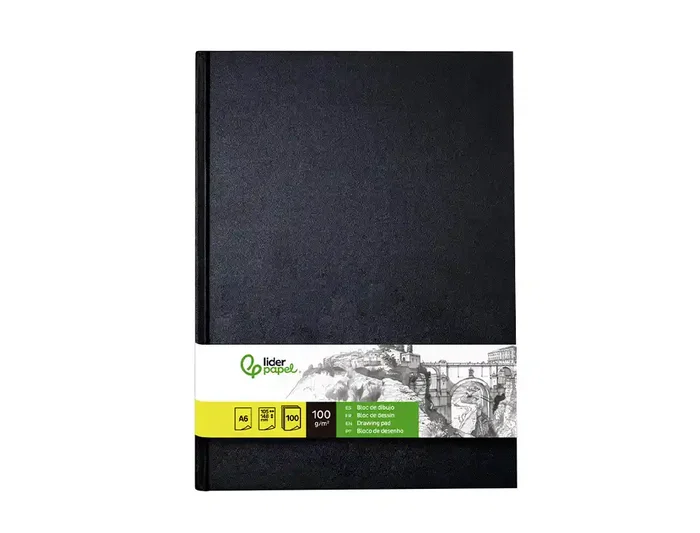 Liderpapel Bloc de Dibujo para Esbozos, DIN A6 148 x 105 mm, 100 Hojas de 100 g/m2, Certificado FSC Liderpapel Bloc de Dibujo para Esbozos, DIN A6 148 x 105 mm, 100 Hojas de 100 g/m2, Certificado FSC