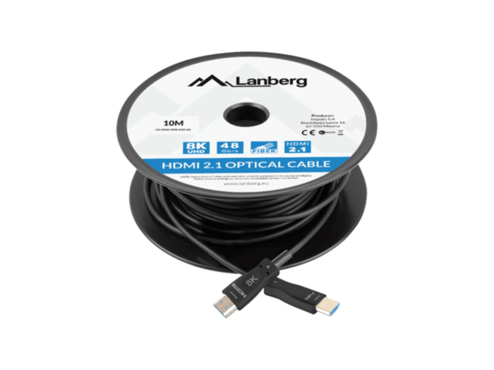 LANBERG Cable HDMI 2.1 de 10 m Negro