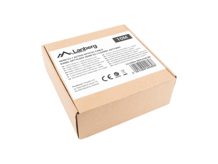 LANBERG Cable HDMI 2.1 de 10 m Negro