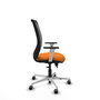 PIQUERAS Y CRESPO Silla de oficina Zulema Naranja y Negro