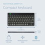 R-Go Tools Teclado Ergonómico Compacto R-Go Compact Break, QWERTY (IT), Bluetooth, Negro