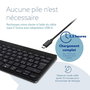 R-Go Tools Teclado Ergonómico Compacto R-Go Compact Break, QWERTY (IT), Bluetooth, Negro