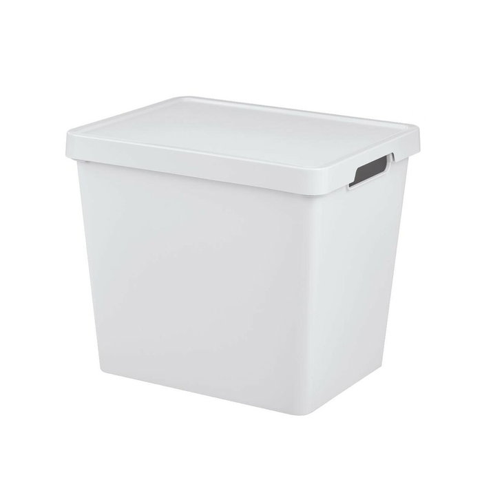 Inde Caja Almacenaje Maya Blanca 23.9L con Tapa (8 Unidades)