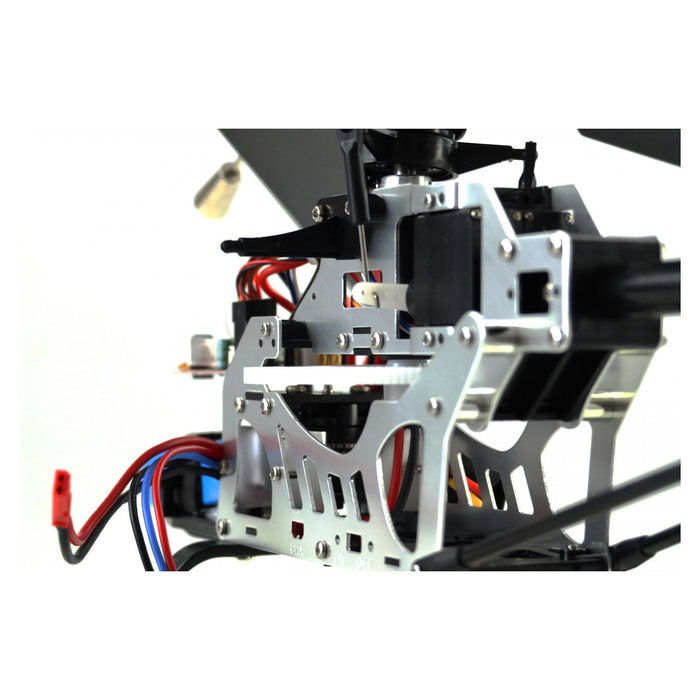 AMEWI Buzzard Pro XL V2 Helicóptero RC RTF, 1500 mAh Li-Po, 53 cm Diámetro Rotor, 550 mm Longitud, 4 Canales, 2.4 GHz, Distancia 120 m, con Mando a Distancia y Cargador