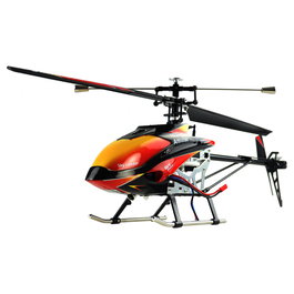 AMEWI Buzzard Pro XL V2 Helicóptero RC RTF, 1500 mAh Li-Po, 53 cm Diámetro Rotor, 550 mm Longitud, 4 Canales, 2.4 GHz, Distancia 120 m, con Mando a Distancia y Cargador