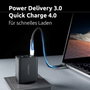 Intenso Cargador de Pared GaN W65ACC 65 W Negro con 2x USB-C y 1x USB-A
