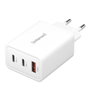 Intenso Cargador de Pared GaN W65ACC 65 W Negro con 2x USB-C y 1x USB-A