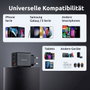 Intenso Cargador de Pared GaN W65ACC 65 W Negro con 2x USB-C y 1x USB-A