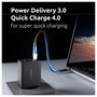 Intenso Cargador de Pared GaN W65ACC 65 W Negro con 2x USB-C y 1x USB-A