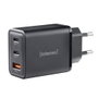 Intenso Cargador de Pared GaN 65W USB-C ACC Negro