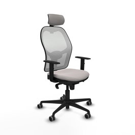 PIQUERAS Y CRESPO Silla de oficina Jorquera Blanca con Mecanismo Sincro