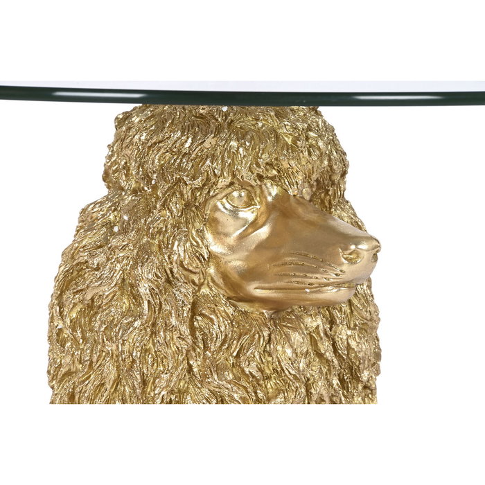 DKD Home Decor Mesita Auxiliar Caniche Dorado DKD Home Decor Mesita Auxiliar Caniche Dorado