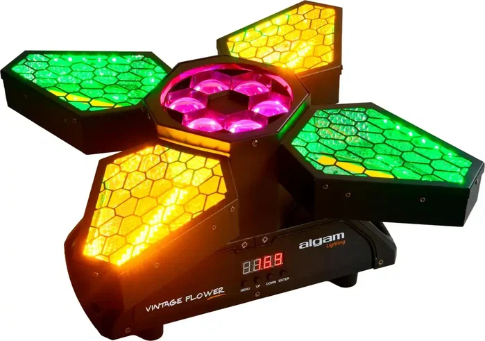 ALGAMLIGHT Proyector LED giratorio multiefectos Negro