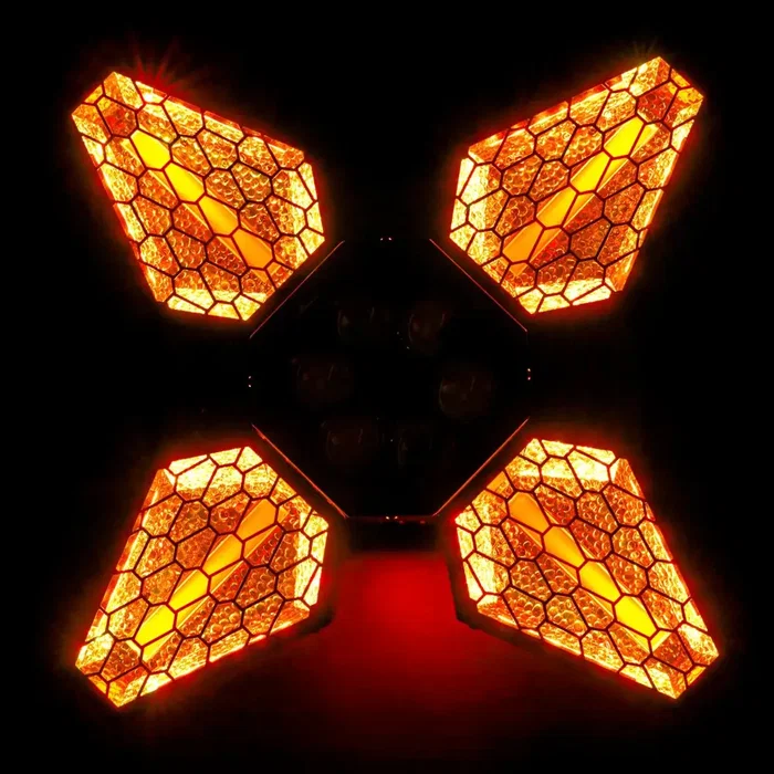 ALGAMLIGHT Proyector LED giratorio multiefectos Negro