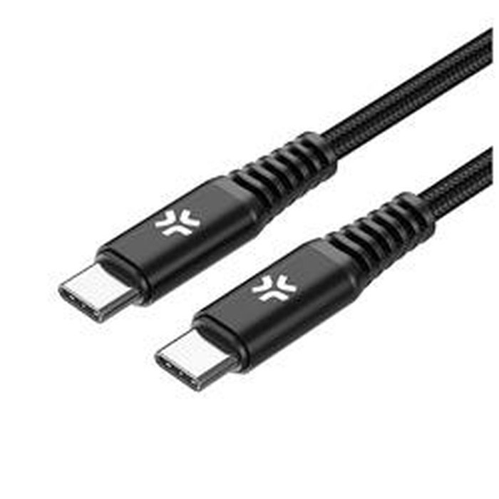 Cable USB-C Celly USBCUSBC100WBK 2 m Cable USB-C Celly USBCUSBC100WBK 2 m