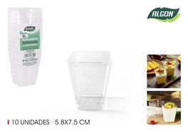 Algon Set de 10 Boles o Cuenco para Degustación, 5.9 x 6 cm (Ancho x Largo), Vajilla y Menaje para Cocina (24 Cajas)