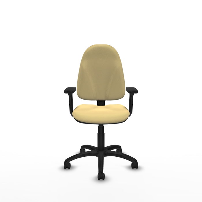 PIQUERAS Y CRESPO Silla de oficina Algarra en color Crema con Brazos 2D