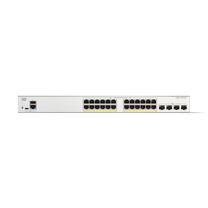 Cisco Switch Catalyst 1300-24P-4X M RM Poe+ Gestionado 24 Puertos PoE+ Gigabit Ethernet