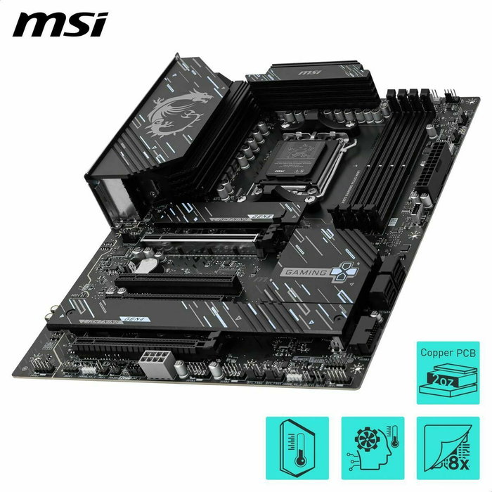 MSI X870E GAMING PLUS WIFI placa base AMD X870E Zócalo AM5 ATX