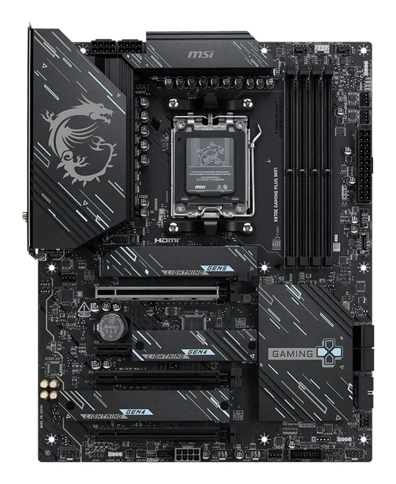 MSI X870E GAMING PLUS WIFI placa base AMD X870E Zócalo AM5 ATX