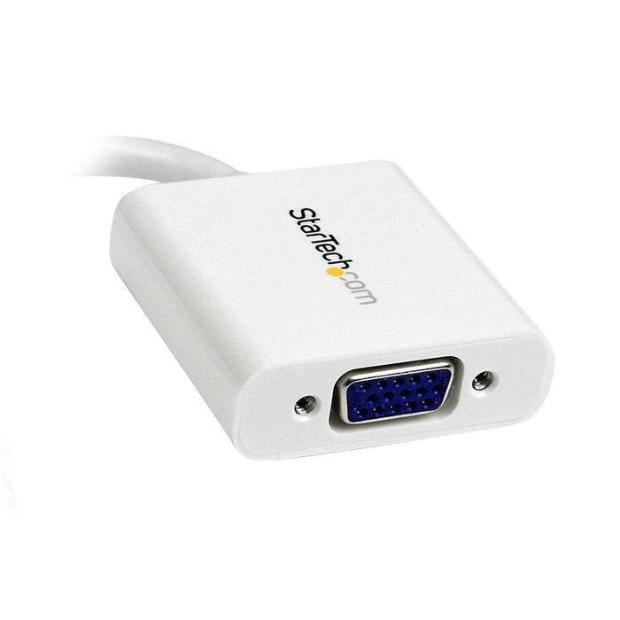 StarTech Adaptador Activo Mini DisplayPort a VGA Blanco MDP2VGAW