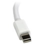 Adaptador Mini DisplayPort a VGA Startech MDP2VGAW Blanco Negro 0,12 m