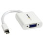 Adaptador Mini DisplayPort a VGA Startech MDP2VGAW Blanco Negro 0,12 m