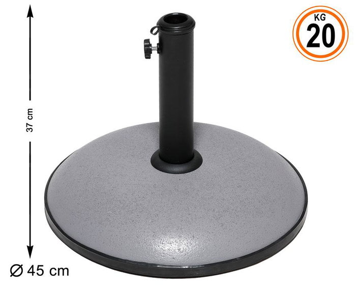 Base Parasol 20 kg Negro Base Parasol 20 kg Negro