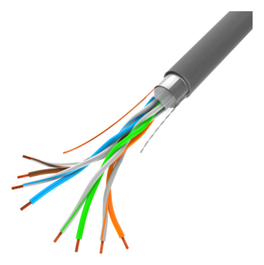 LANBERG Bobina de Cable de Red Cat5e F/UTP 305m Gris LCF5-10CC-0305-S