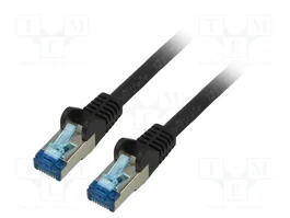 GOOBAY Patch cord S/FTP Cat 6a RJ45 30m negro