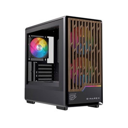 Einarex Caja Micro-ATX Semitorre PM400 RGB 3 Ventiladores Negra EXCS-PM-400R-B
