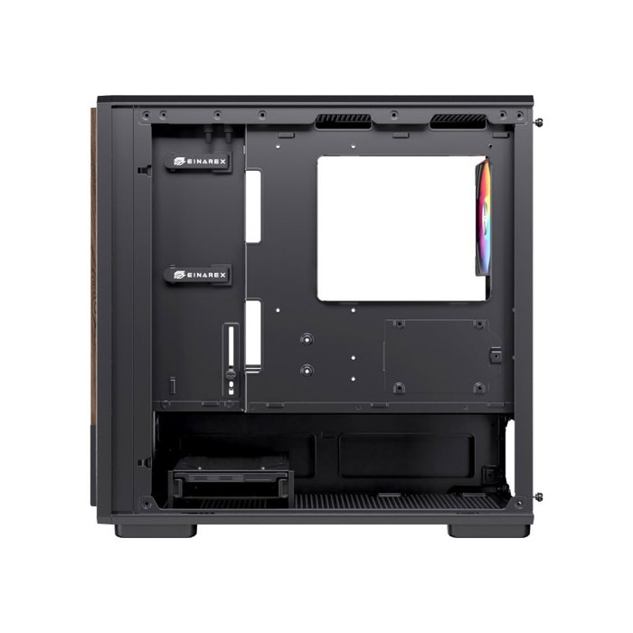 Einarex Caja Micro-ATX Semitorre PM400 RGB 3 Ventiladores Negra EXCS-PM-400R-B