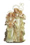 DKD Home Decor Nacimiento Navidad Tradicional Blanco Dorado Poliester 28 x 90 x 48 cm