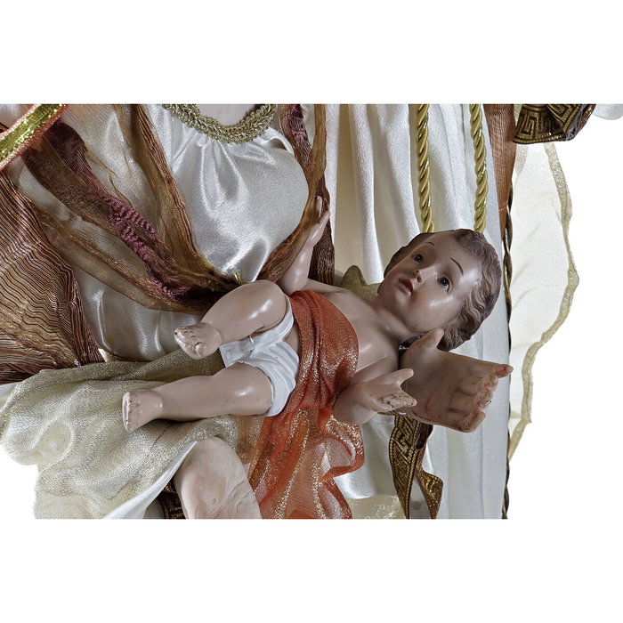 DKD Home Decor Nacimiento de Poliéster Blanco y Dorado 48x28x90 cm DKD Home Decor Nacimiento de Poliéster Blanco y Dorado 48x28x90 cm