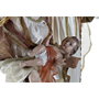 DKD Home Decor Nacimiento de Poliéster Blanco y Dorado 48x28x90 cm