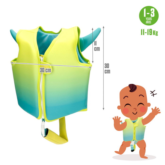Aqua Sport Chaleco de neopreno para niños de 1-3 años