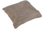 DKD Home Decor Cojín de Yute y Algodón 80x80 cm Marrón Natural