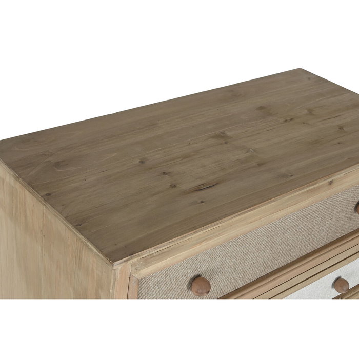 DKD Home Decor Cajonera Abeto Lino 75x35x138
