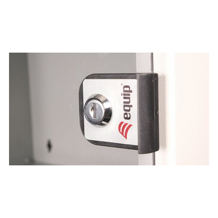 EQUIP Bastidor de pared 9U EWM-09-5440-G gris claro con puerta de vidrio