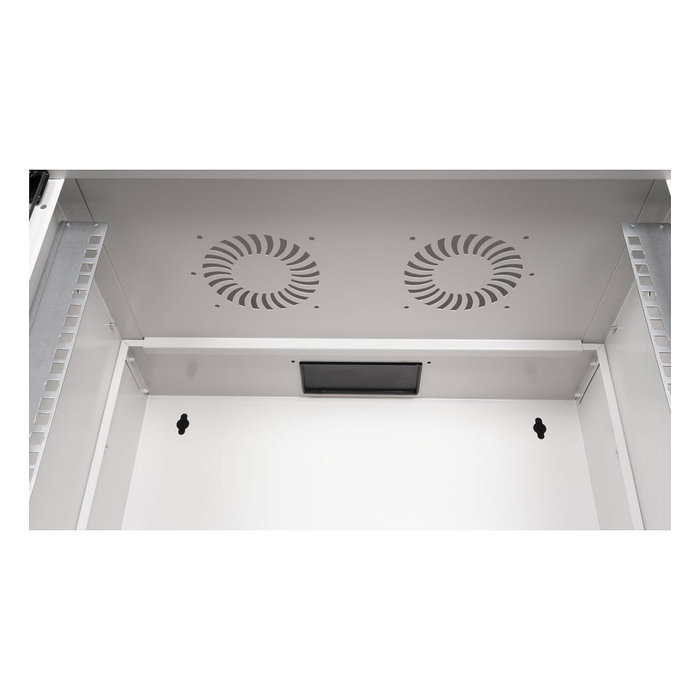 EQUIP Bastidor de pared 9U EWM-09-5440-G gris claro con puerta de vidrio