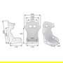 OMP OMPHA0-0793-A01-071 Baquet HRC-R Air de Fibra de Vidrio para Motorsport - Homologación FIA 8855-1999, para GT y Resistencia