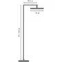 Edouard Rousseau AAAPS00314 Columna de ducha termostática Grafito Rociador Ducha Orientable Ø 250 mm Gris