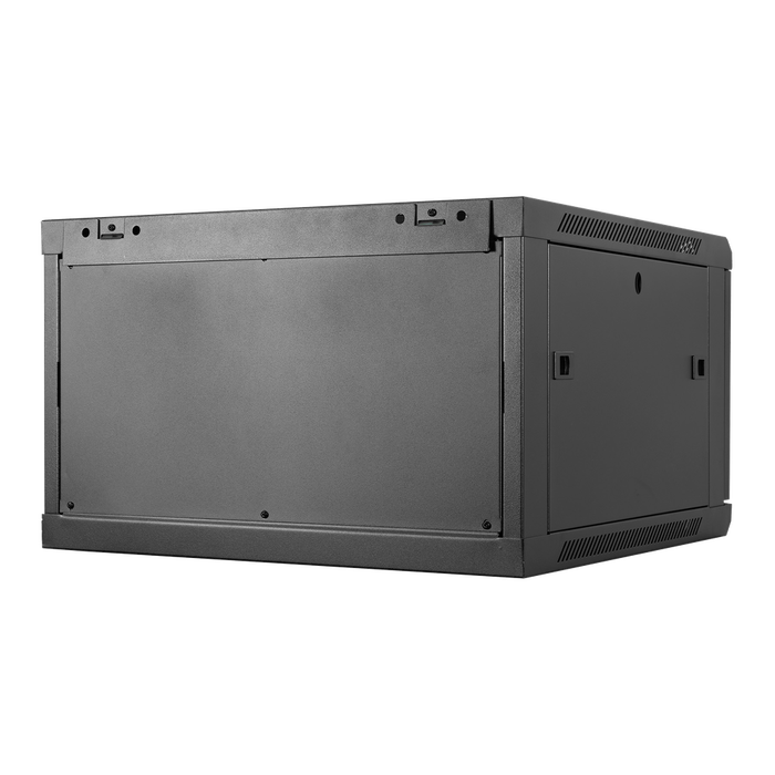 Phasak Armario Rack Mural 19 Pulgadas, 6U, 600x450 mm, Flat Pack, Con Puerta de Vidrio Templado, Color Negro RAL 9004, para Equipos de Red y Telecomunicaciones Phasak Armario Rack Mural 19 Pulgadas, 6U, 600x450 mm, Flat Pack, Con Puerta de Vidrio Templado, Color Negro RAL 9004, para Equipos de Red y Telecomunicaciones