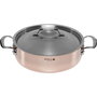 De Buyer Prima Matera Olla de cobre/acero de 28 cm con tapa de acero inoxidable
