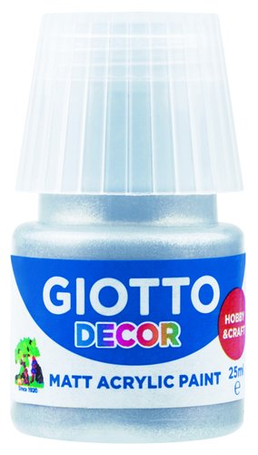 Pintura Acrilica Giotto 25 Ml (Bote) Plata (Set de 6) Pintura Acrilica Giotto 25 Ml (Bote) Plata (Set de 6)