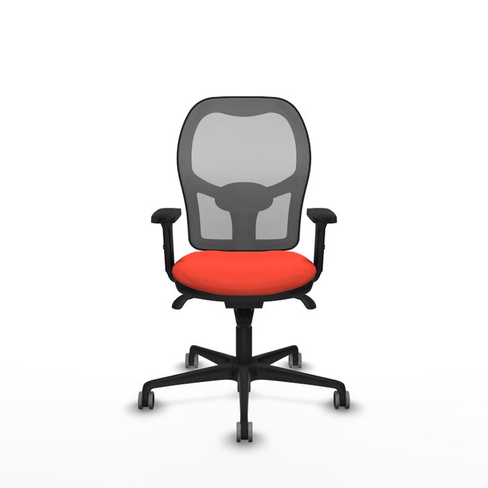 PIQUERAS Y CRESPO Silla de oficina Jorquera con mecanismo Sincro, Naranja oscuro y Gris PIQUERAS Y CRESPO Silla de oficina Jorquera con mecanismo Sincro, Naranja oscuro y Gris